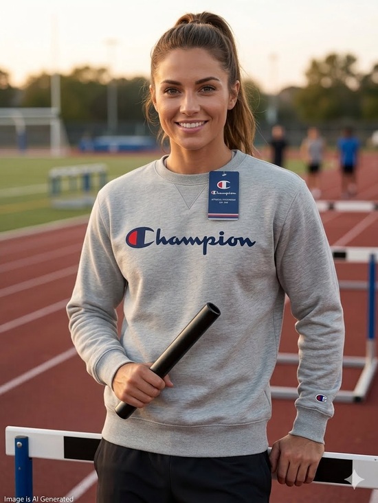 Champion Other - Champion Authentic Athleticwear Classic Script Crewneck Sweatshirt S NWT